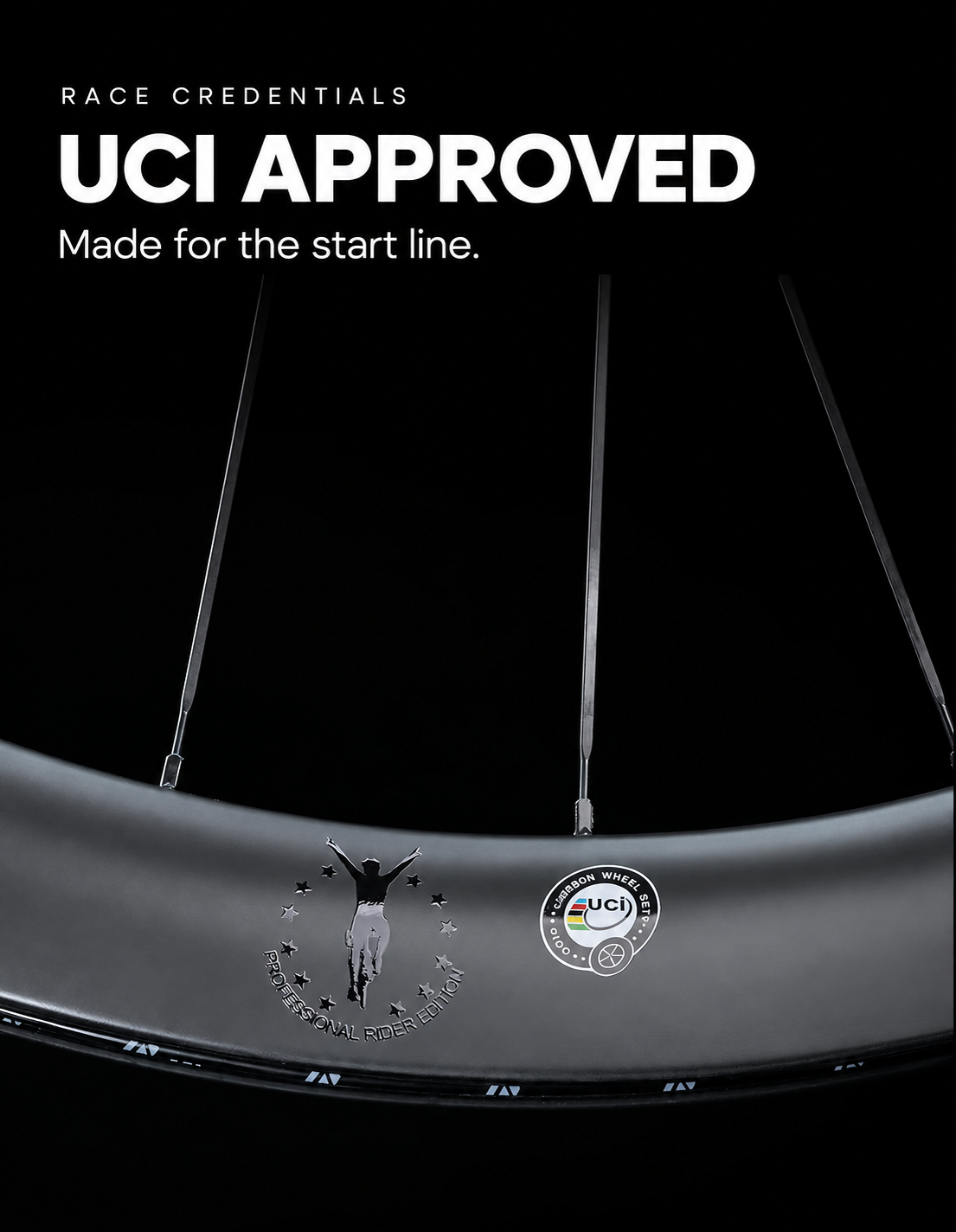GIOO FS Carbon Wheelset | 50mm & 58mm | Quick-Release & Thru-Axle