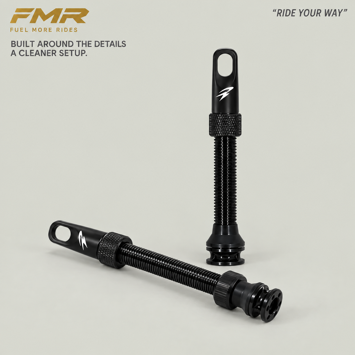 FMR 80mm Tubeless Valve Set – Pair