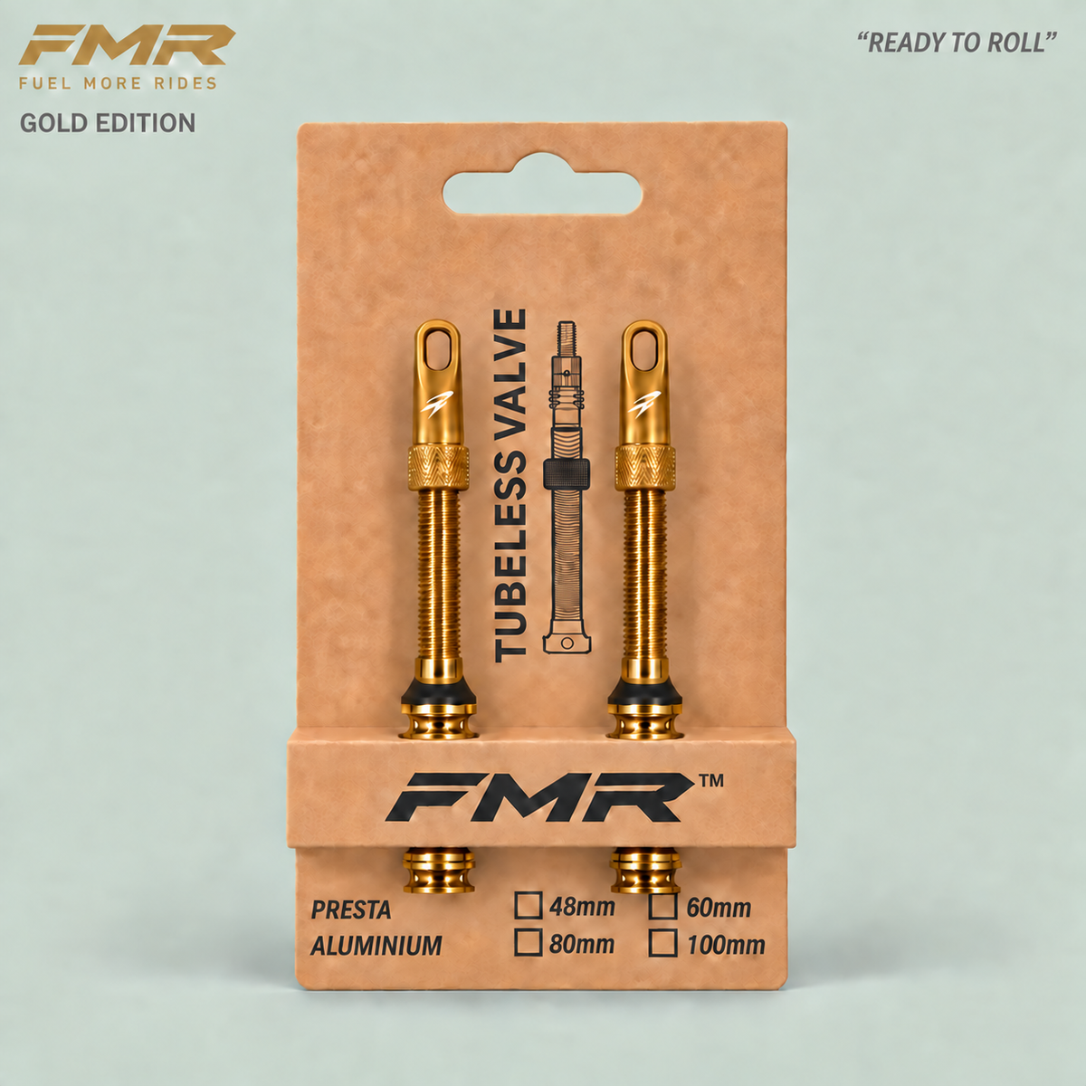 FMR 80mm Tubeless Valve Set – Pair