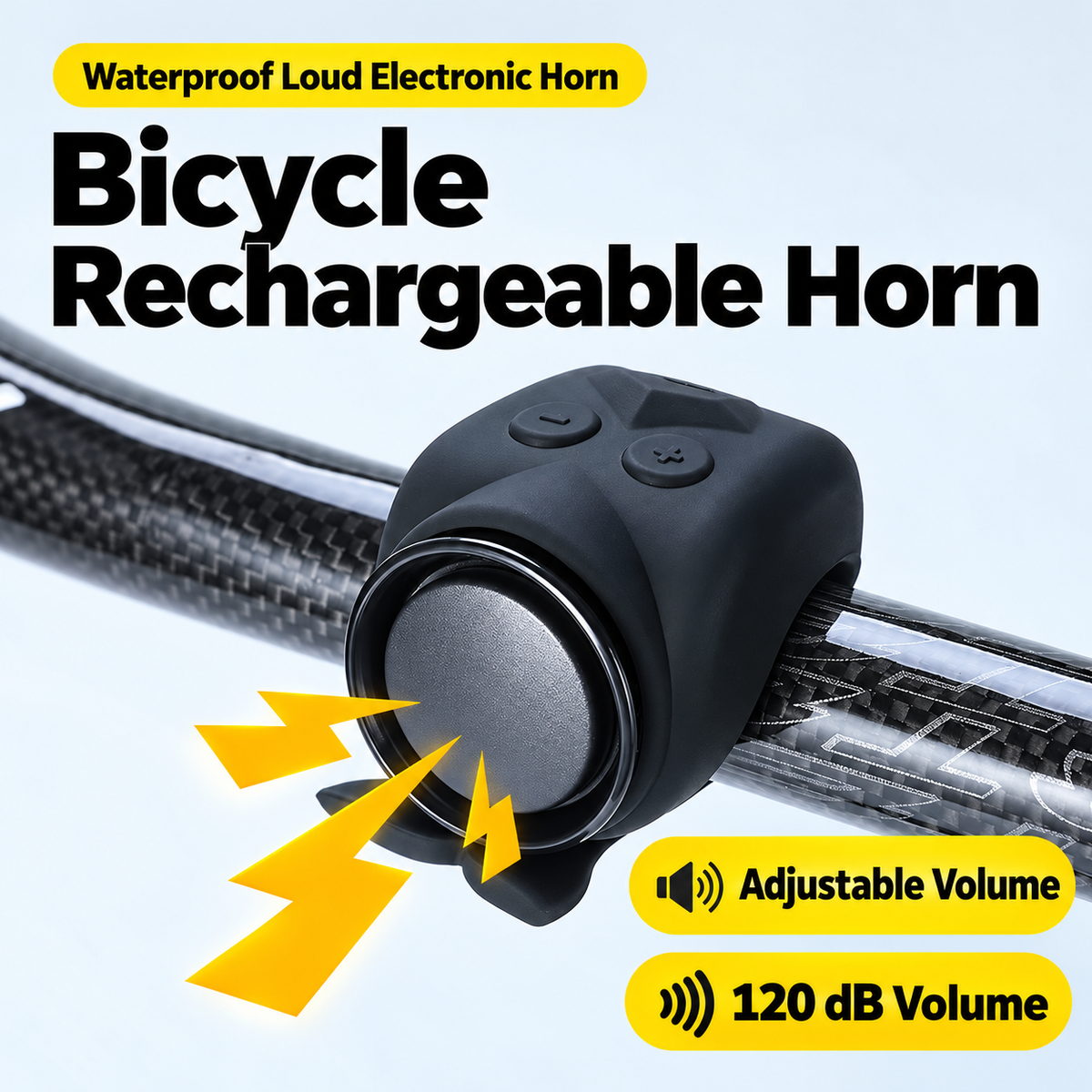 Rechargeable Electronic Bike Horn – 120dB